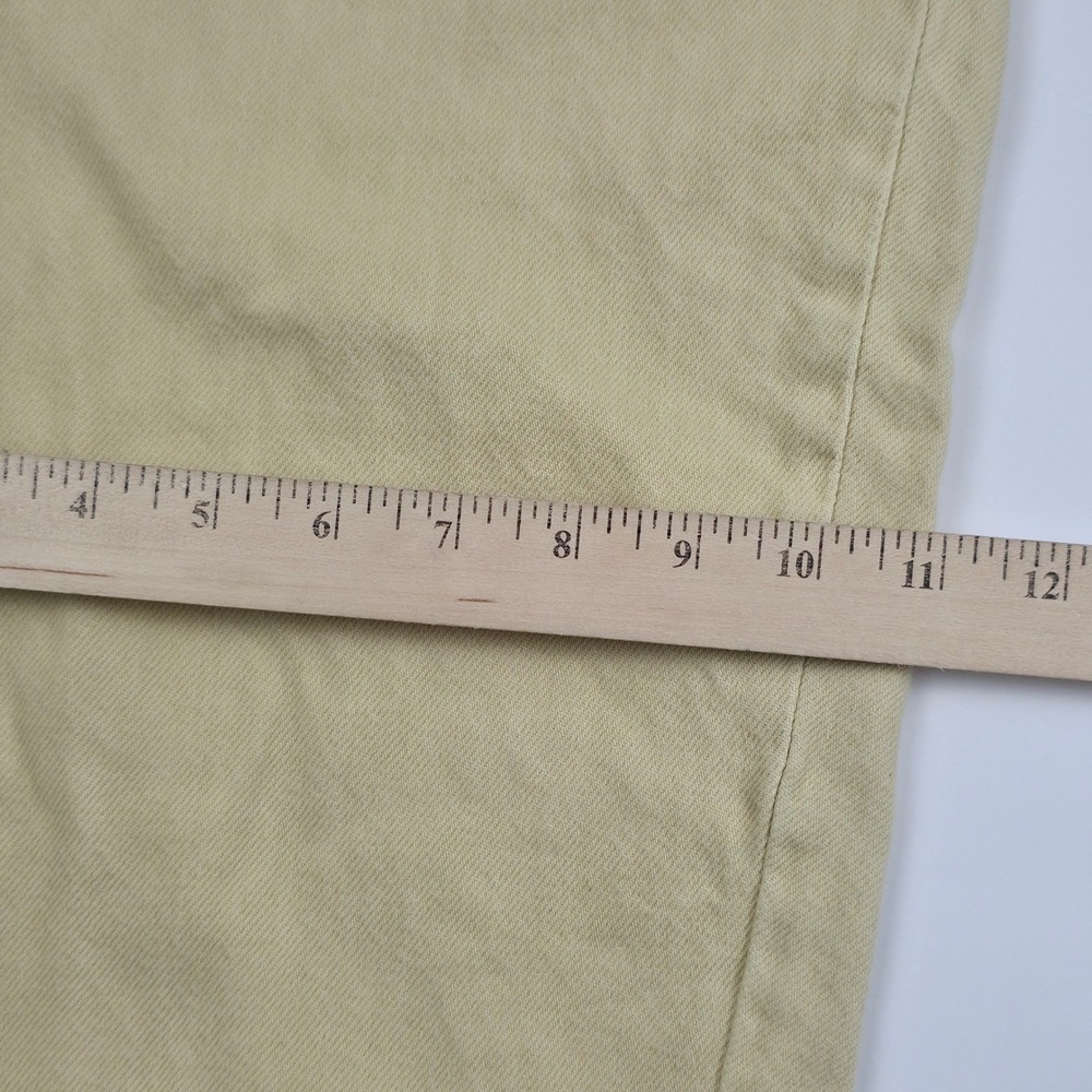 Levis Vintage 90s Tapered Jeans Women 12 M Sand Tan High Waisted Made in USA 550 - Picture 10 of 15